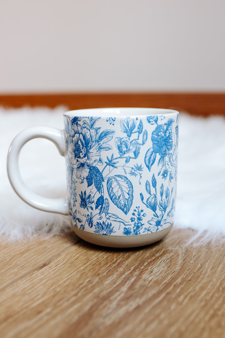 Blue Delft Stoneware Coffee Mug