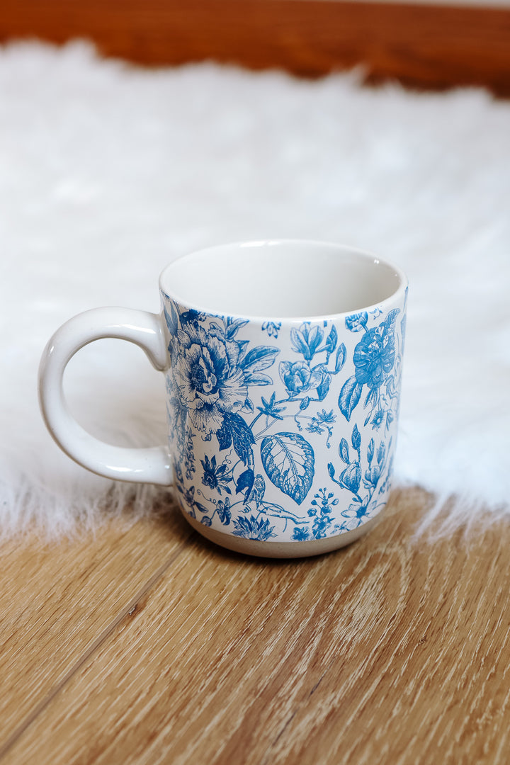 Blue Delft Stoneware Coffee Mug