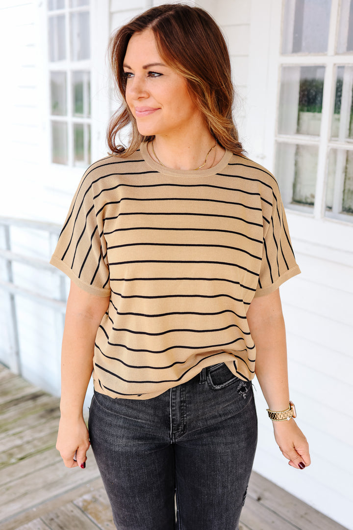 Lennon Striped Sweater Top