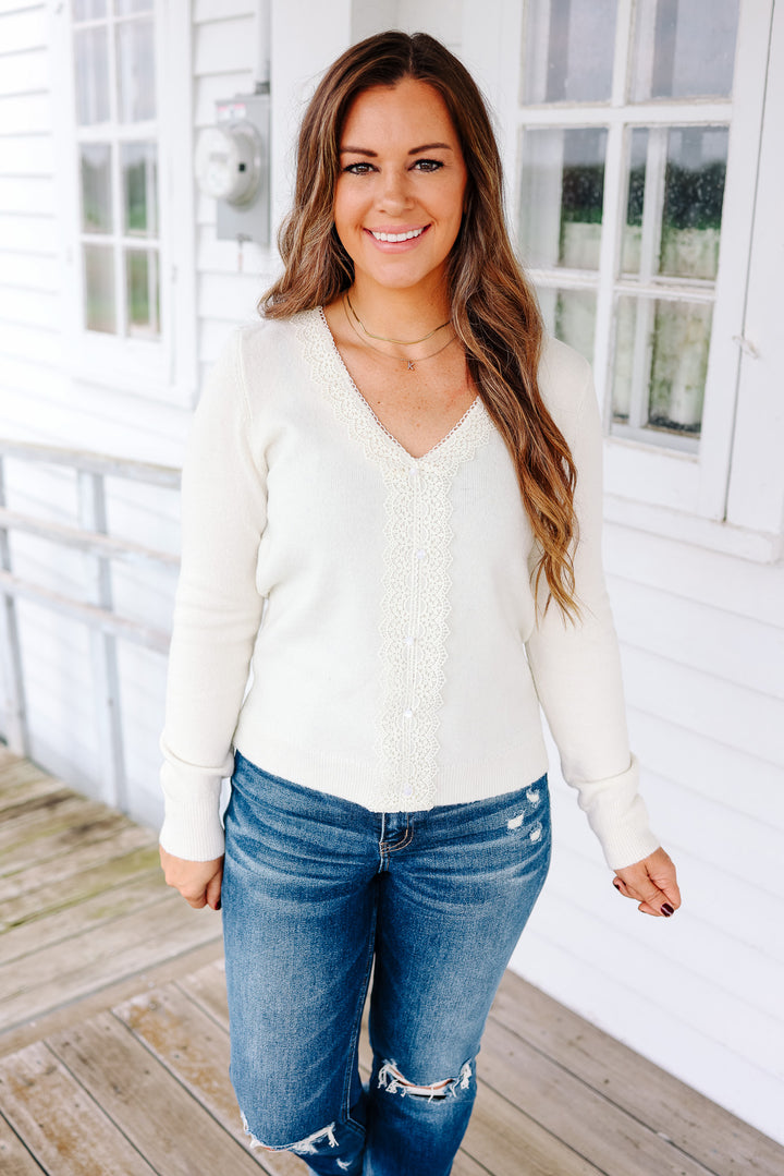 Aspen Lace Detail Sweater