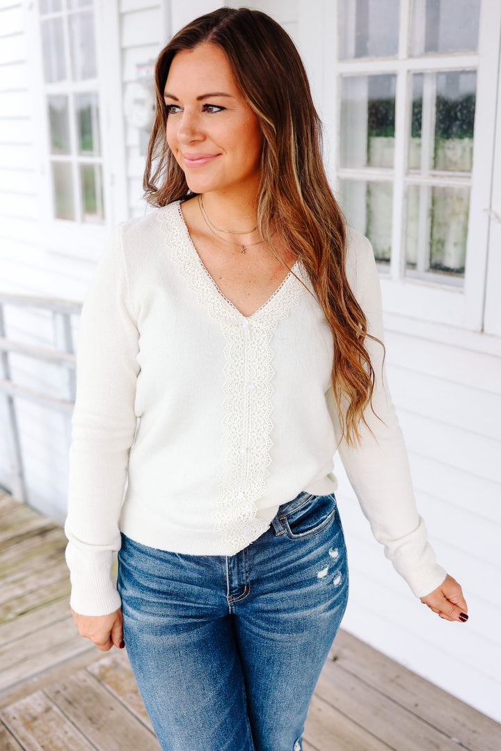 Aspen Lace Detail Sweater