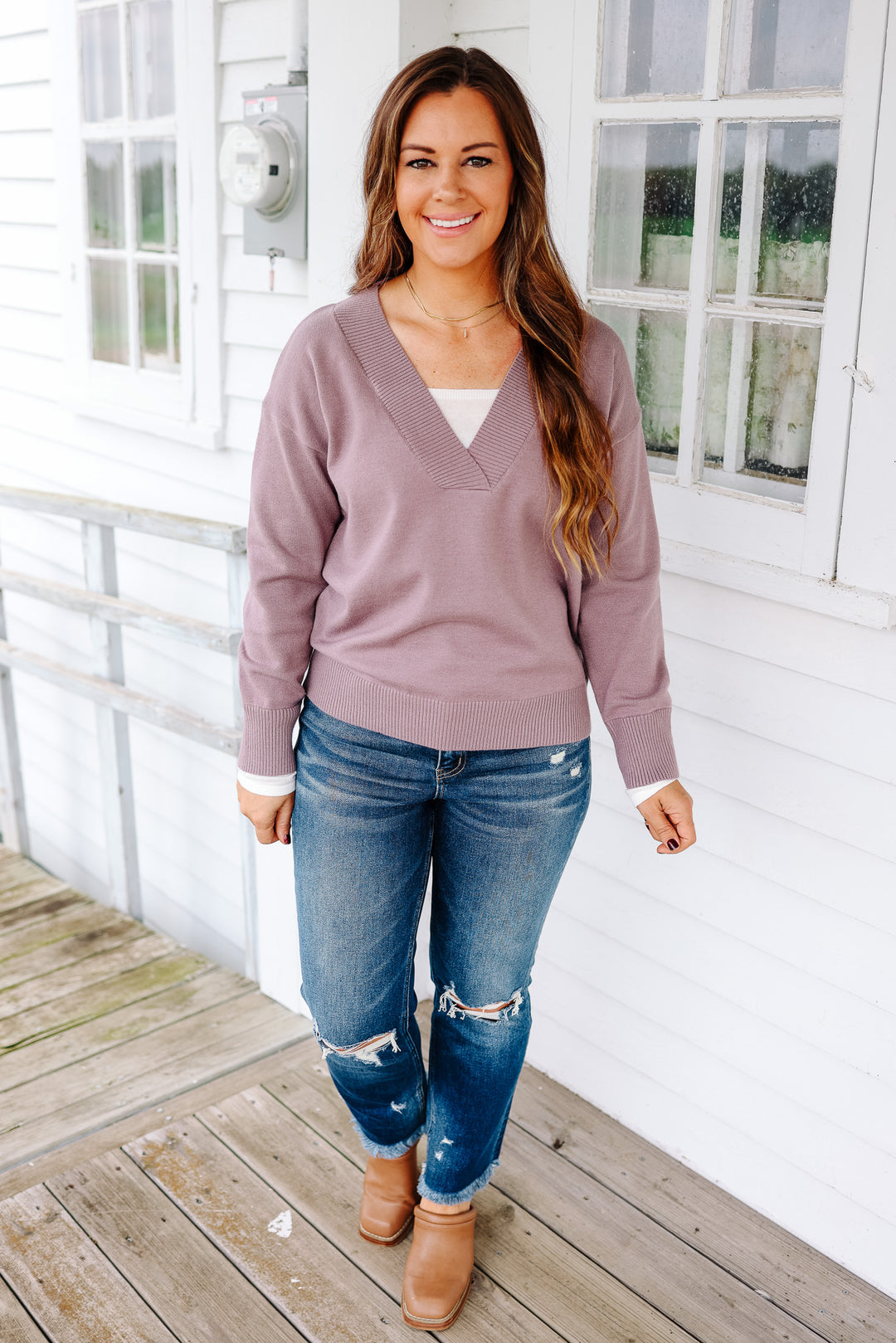 Bailey V Neck Sweater