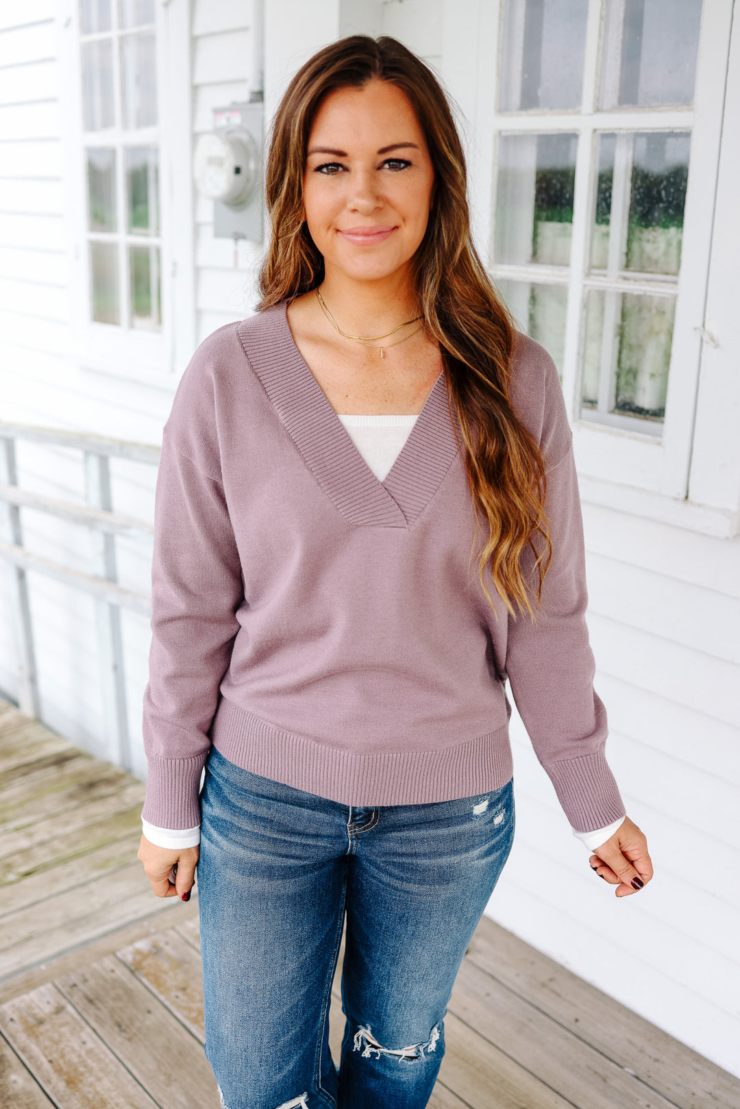 Bailey V Neck Sweater