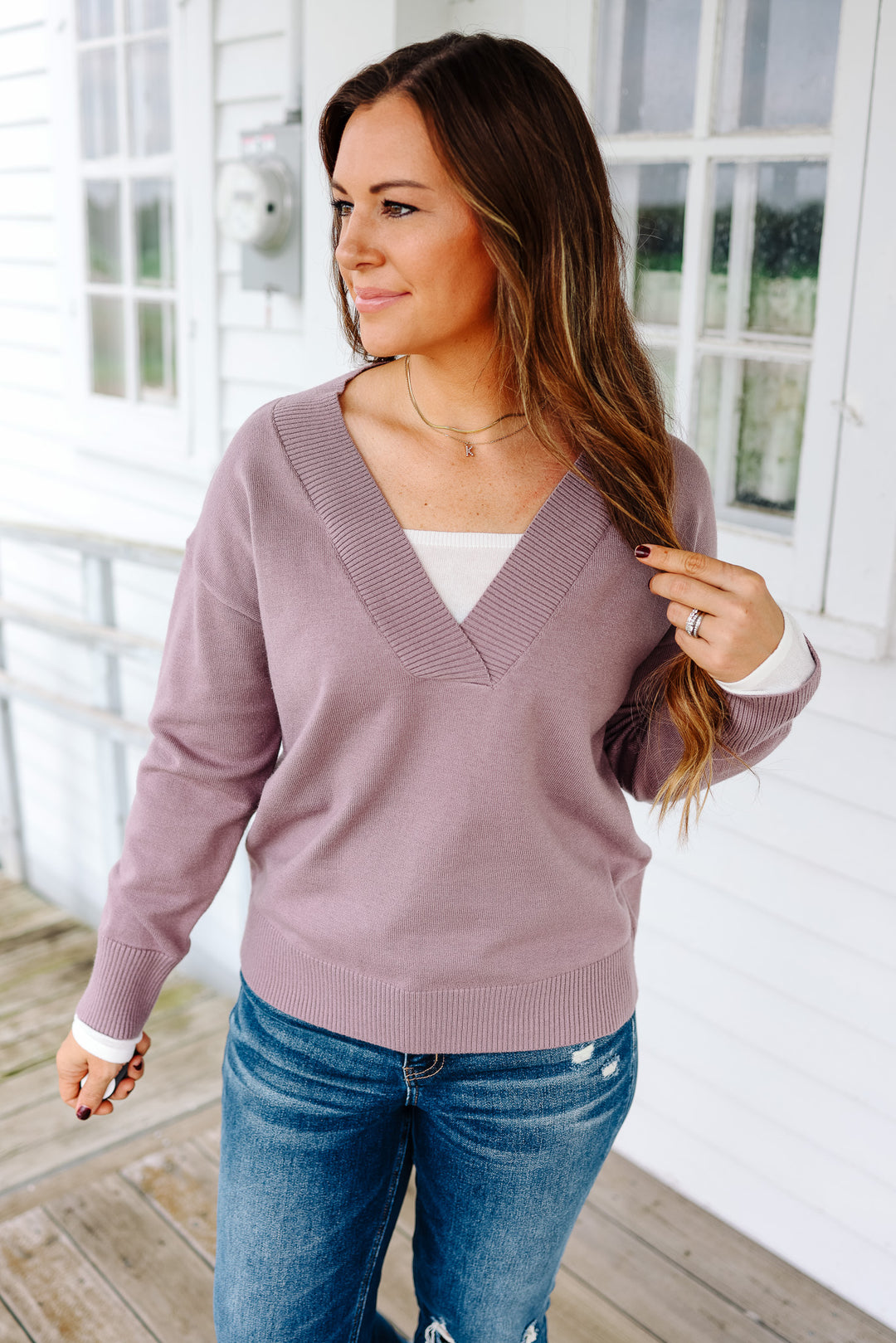 Bailey V Neck Sweater