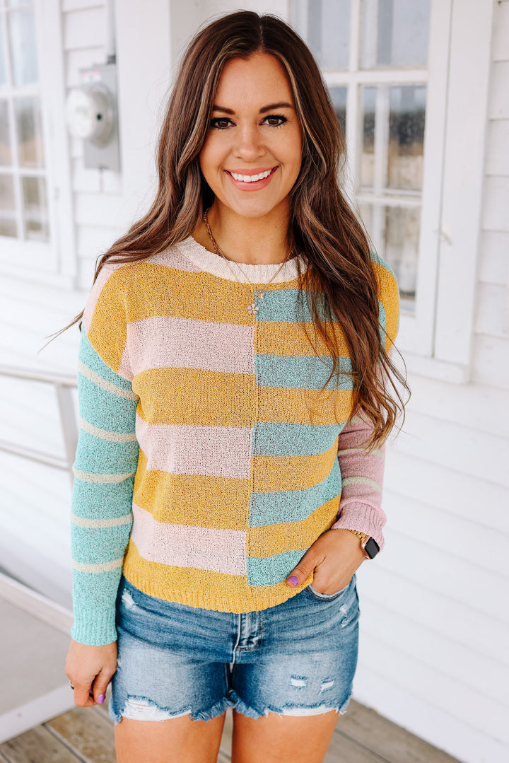 Kyra Colorblock Stripe Sweater