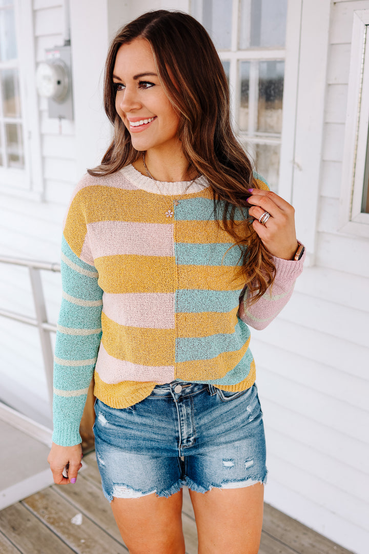 Kyra Colorblock Stripe Sweater