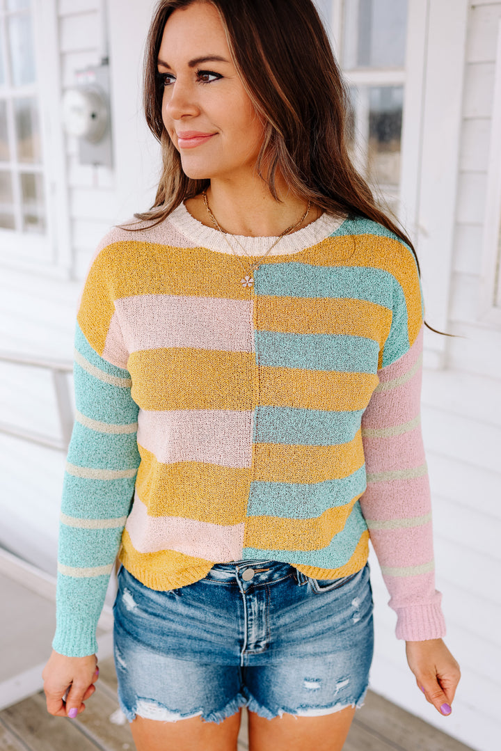 Kyra Colorblock Stripe Sweater