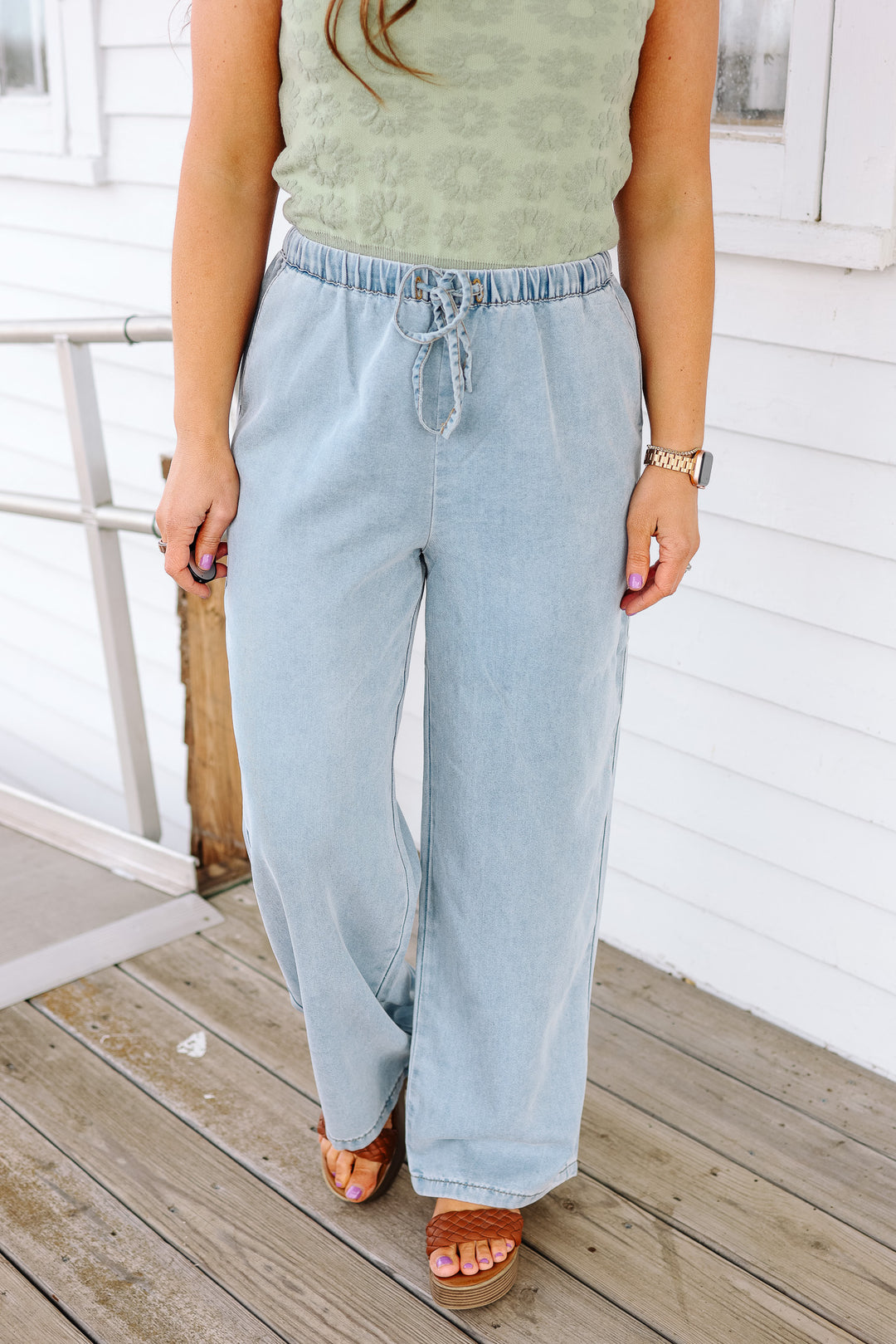 Taryn Wide Leg Tencel Jeans