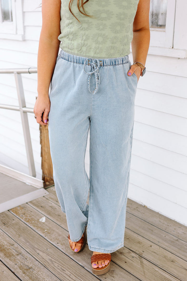 Taryn Wide Leg Tencel Jeans