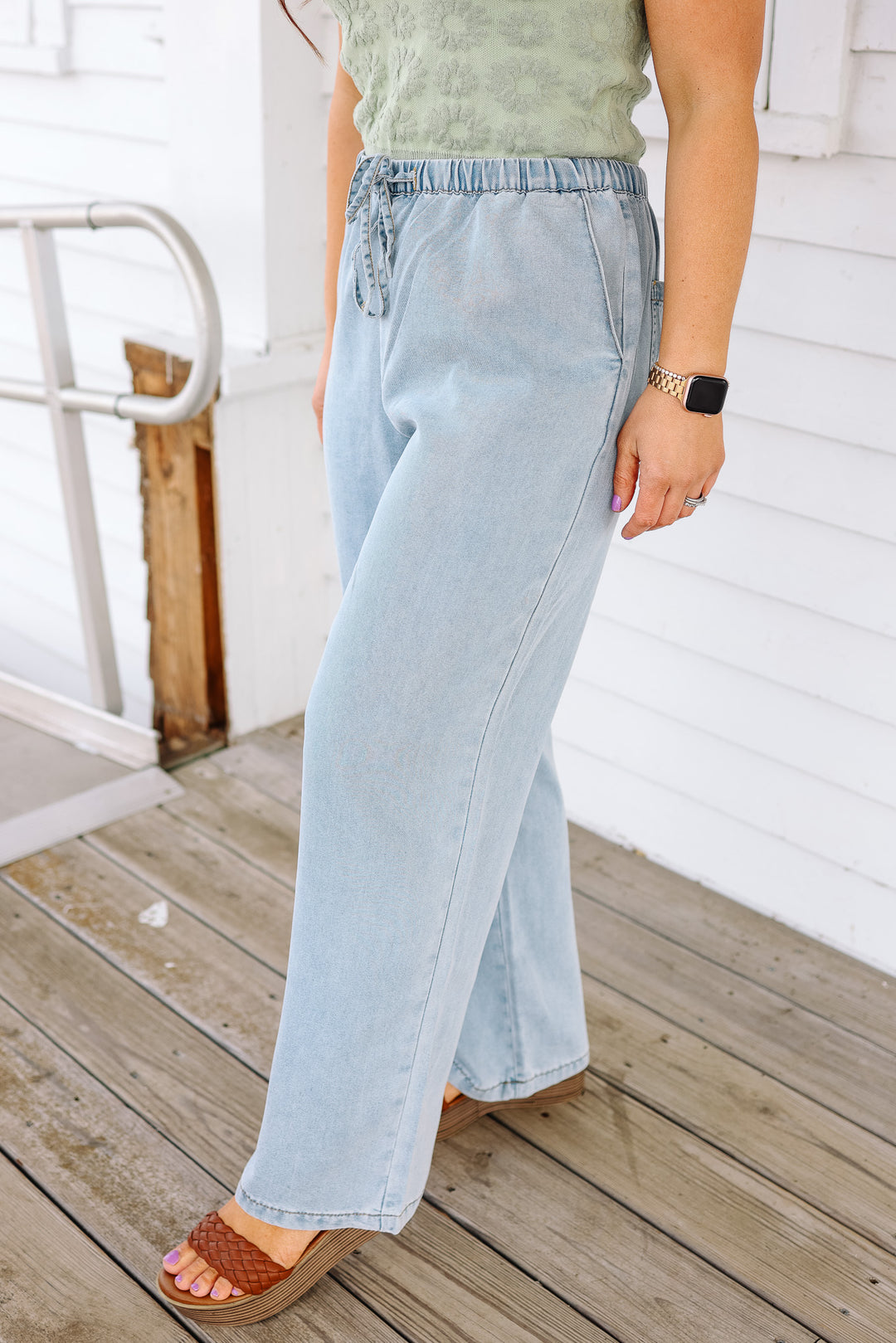 Taryn Wide Leg Tencel Jeans