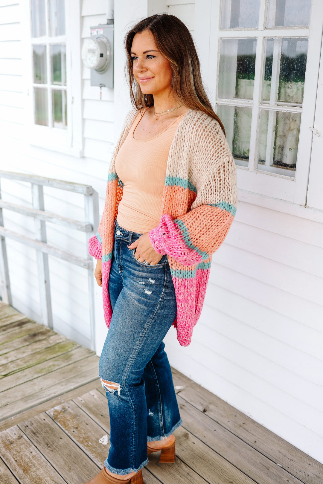 Harper Multi-Color Striped Cardigan