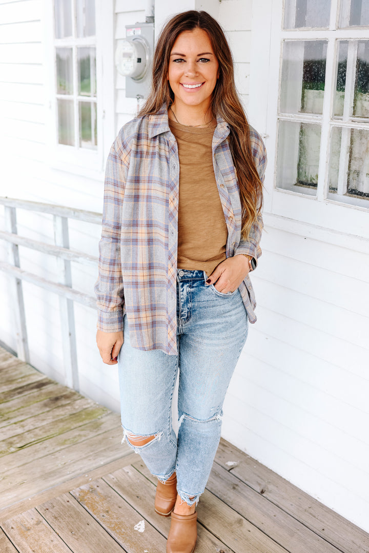 Asher Plaid Flannel Button Down