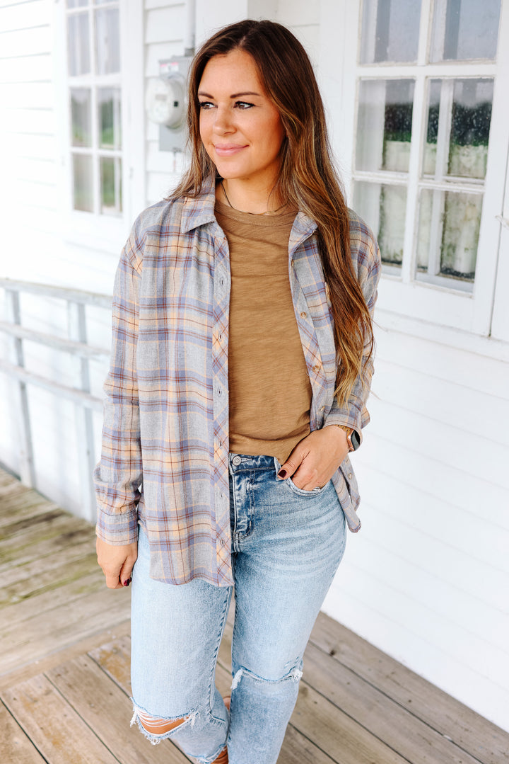 Asher Plaid Flannel Button Down