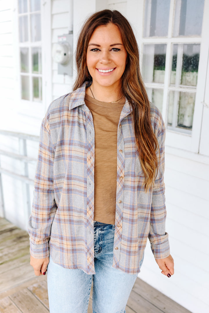 Asher Plaid Flannel Button Down