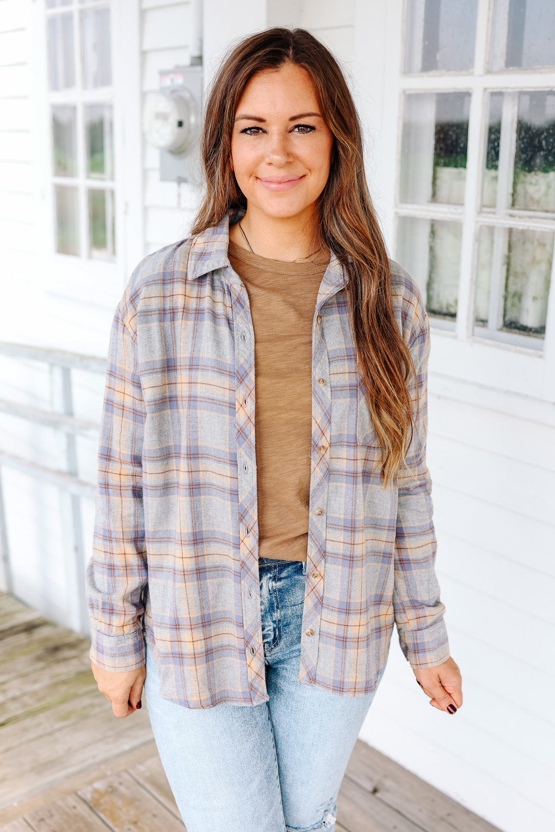 Asher Plaid Flannel Button Down