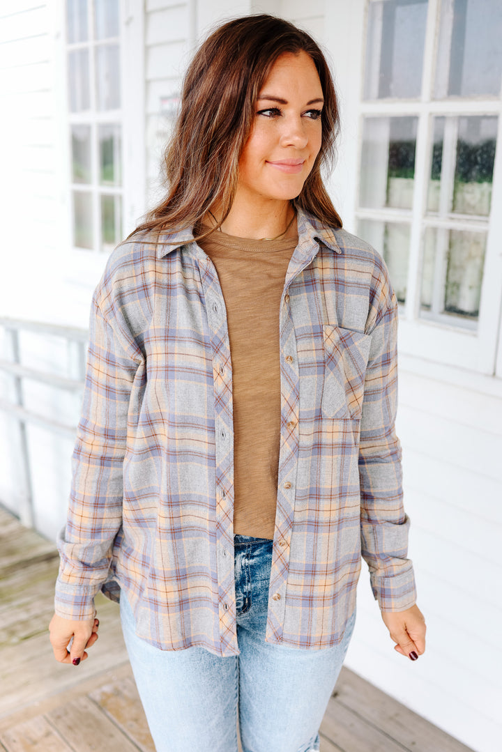 Asher Plaid Flannel Button Down