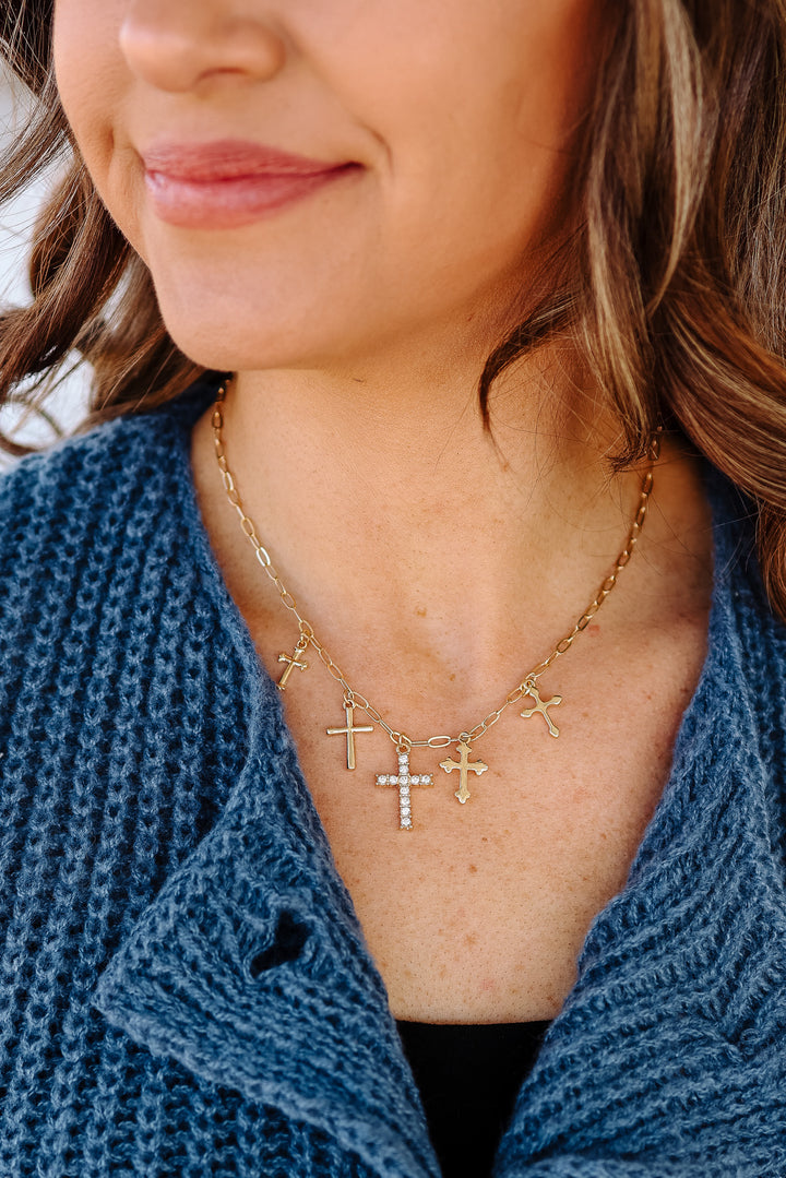 Cross Variation Charm Necklace