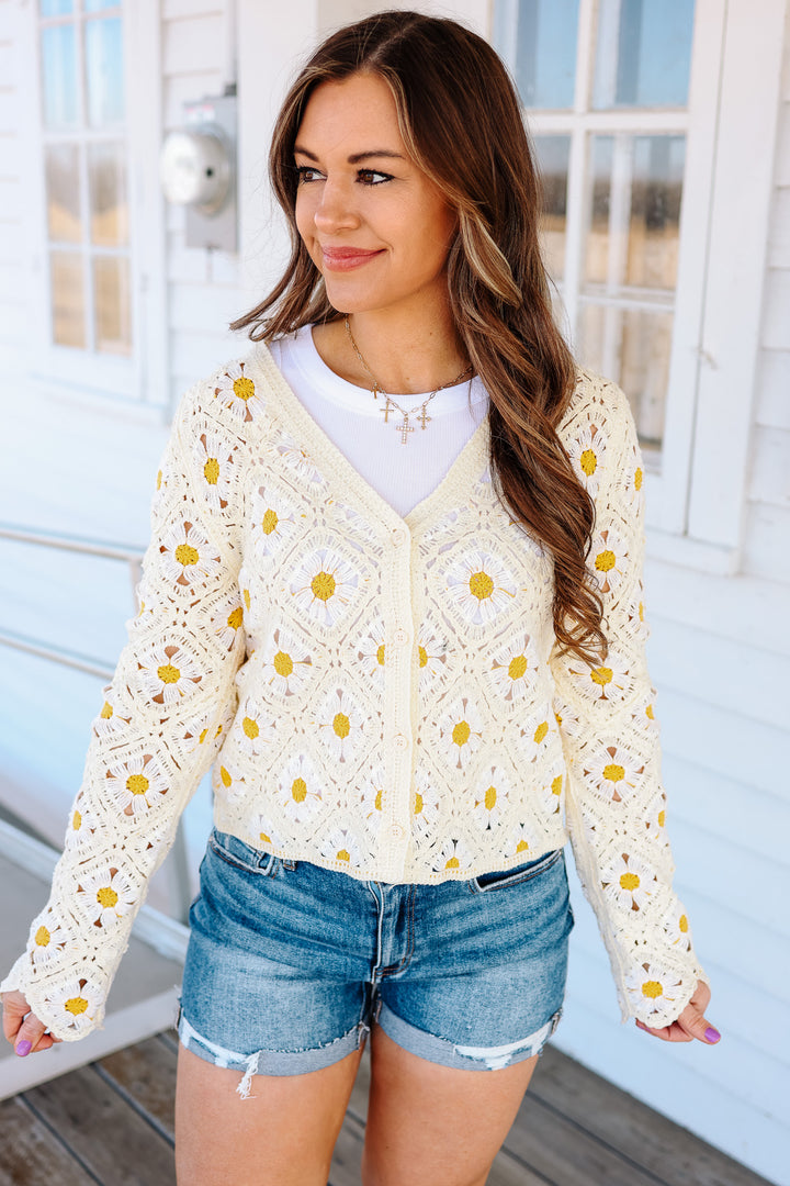 Daisy Crochet Cardigan