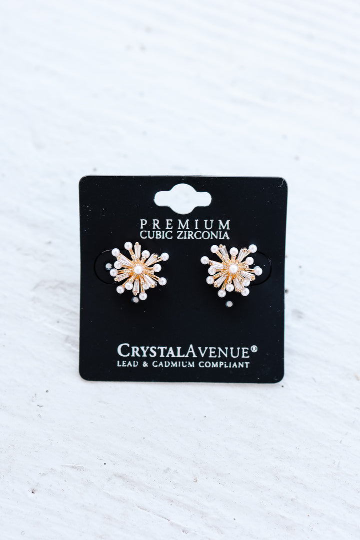 Sunburst Stud Earrings