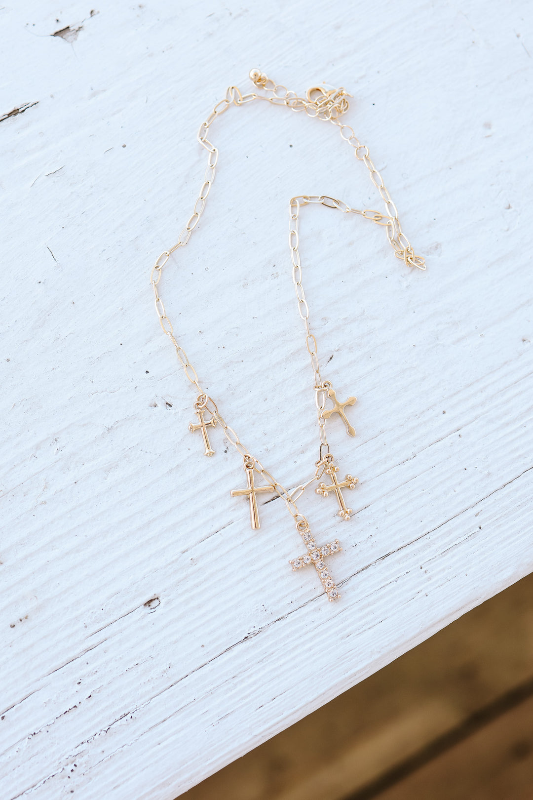 Cross Variation Charm Necklace