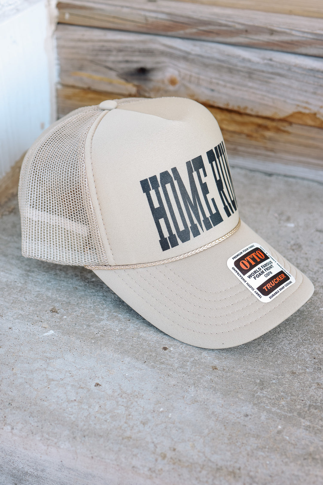 Home Run Trucker Hat - Khaki