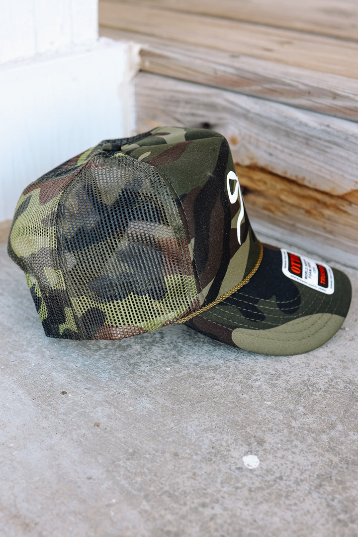 Coquette Bow Trucker Hat - Solid Camo