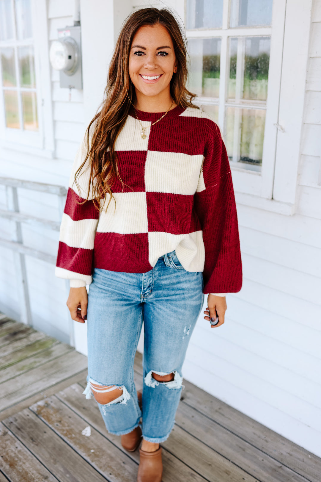 Shiloh Mixed Colorblock Sweater