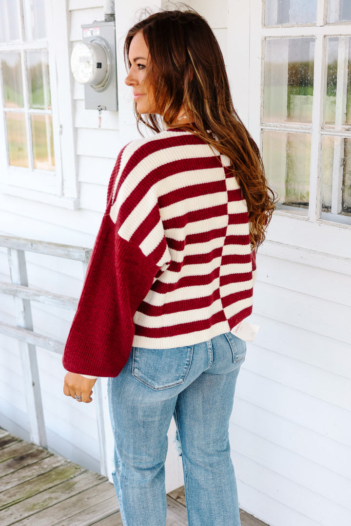 Shiloh Mixed Colorblock Sweater