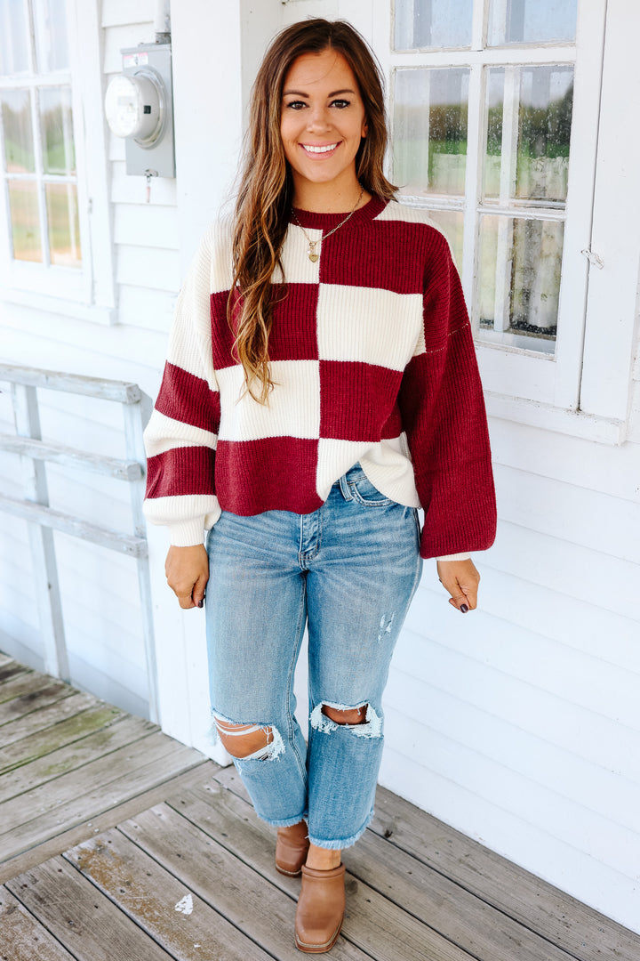 Shiloh Mixed Colorblock Sweater