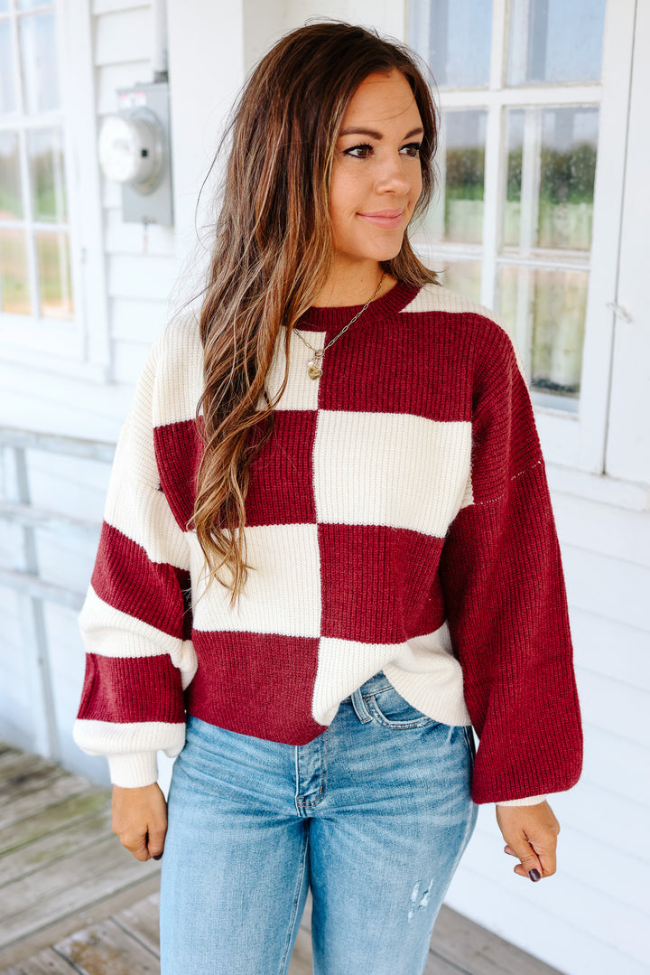 Shiloh Mixed Colorblock Sweater