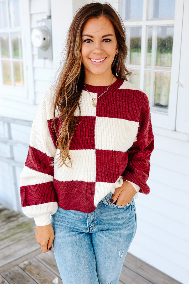 Shiloh Mixed Colorblock Sweater