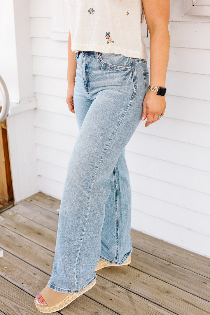 VERVET: Quinn High Rise 90's Wide Leg Jeans