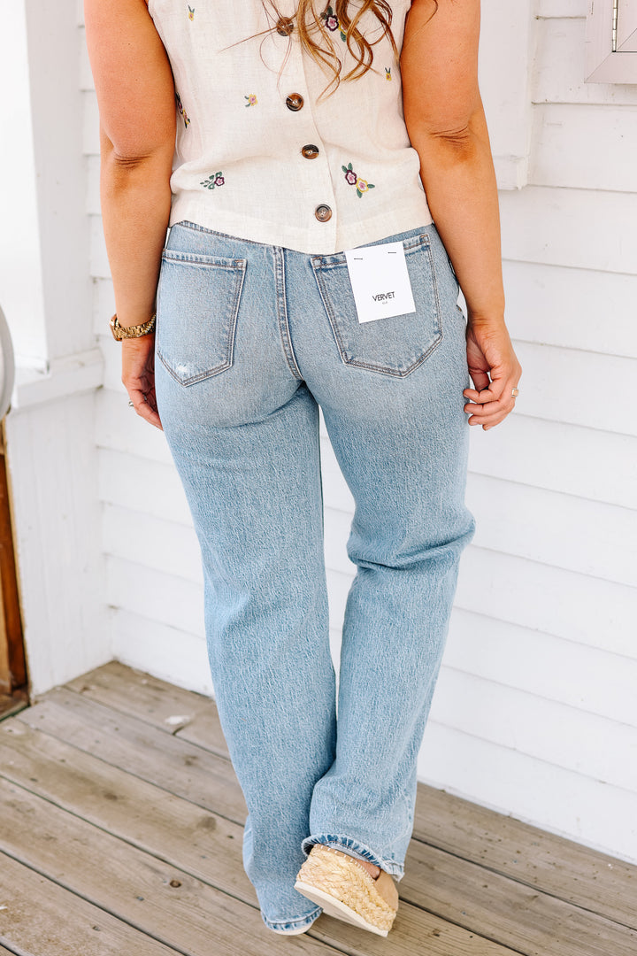 VERVET: Quinn High Rise 90's Wide Leg Jeans