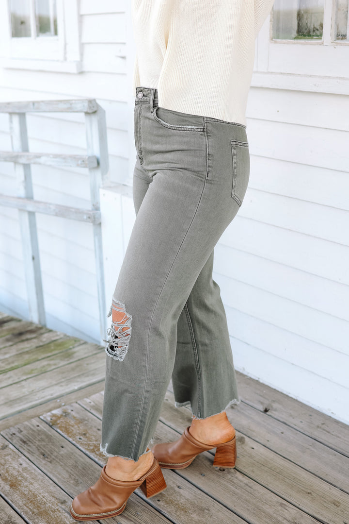 VERVET: Charlie Vintage Cropped Flare Jeans