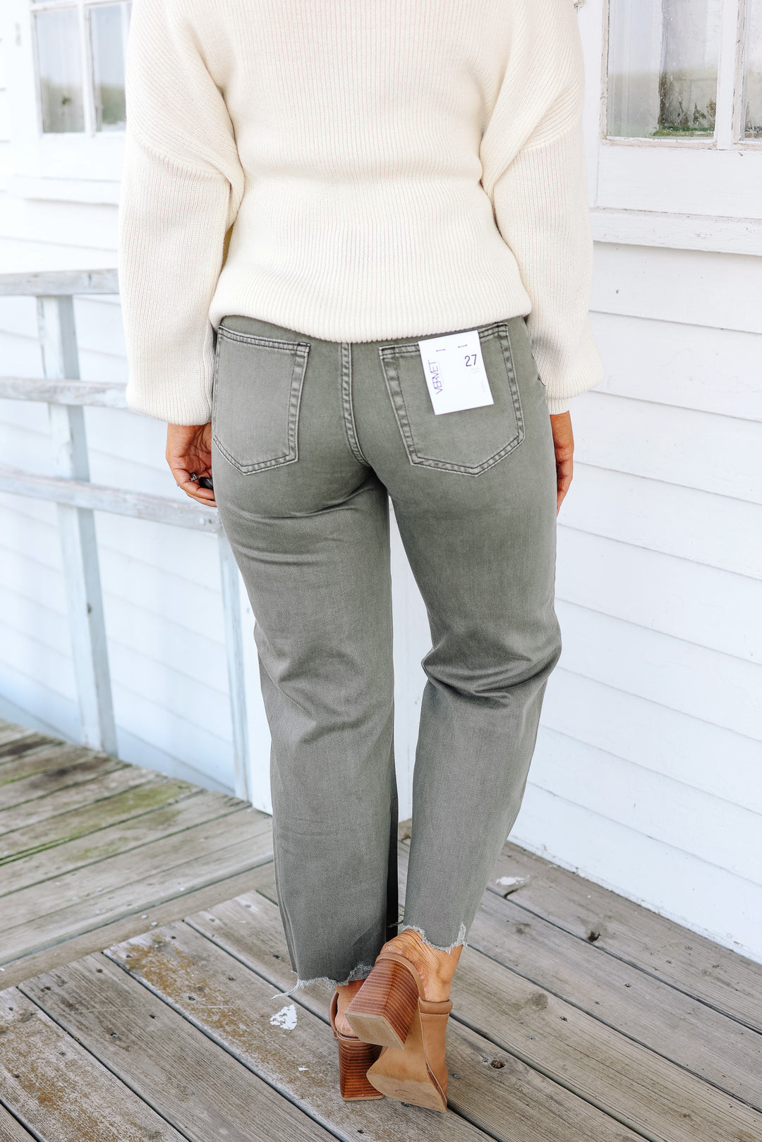 VERVET: Charlie Vintage Cropped Flare Jeans