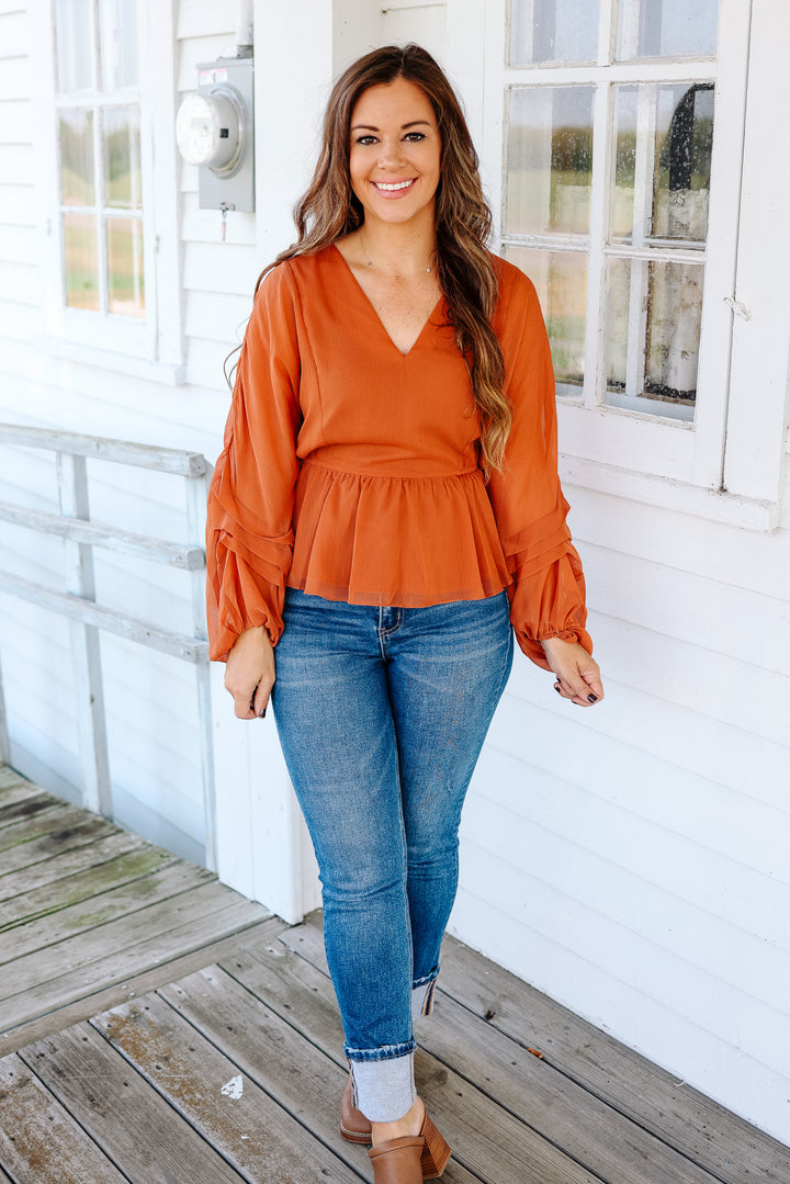 Gemma Balloon Sleeve Blouse