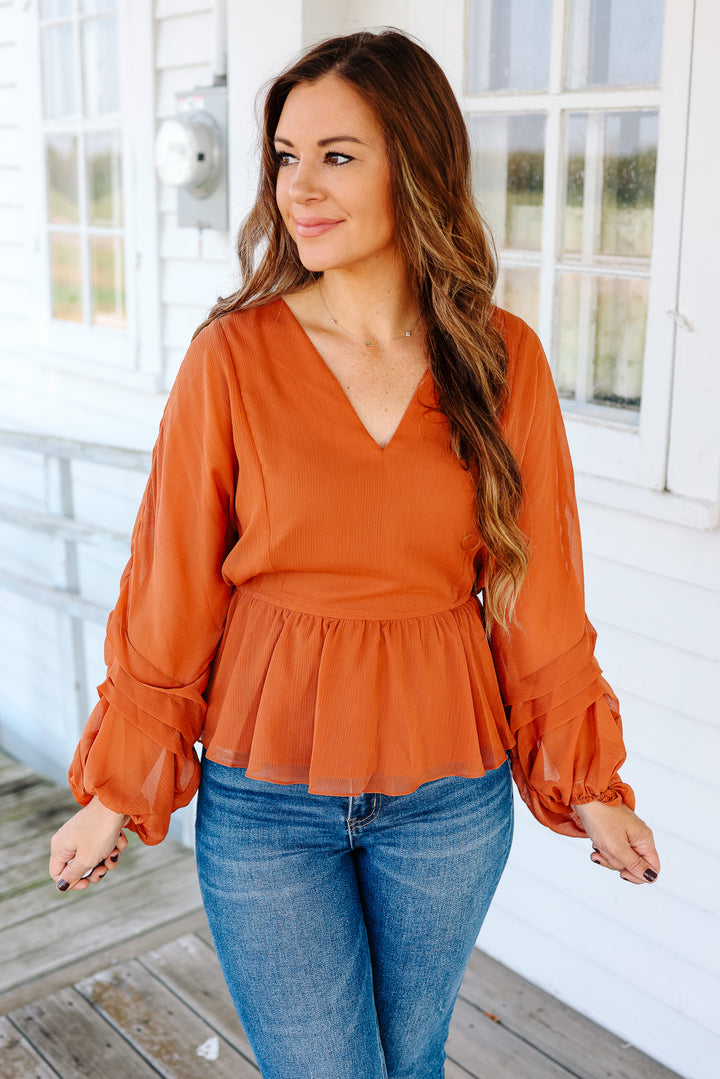 Gemma Balloon Sleeve Blouse