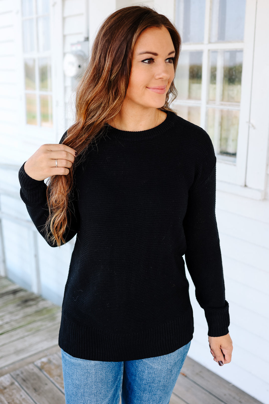 Kick Back Sweater - Black