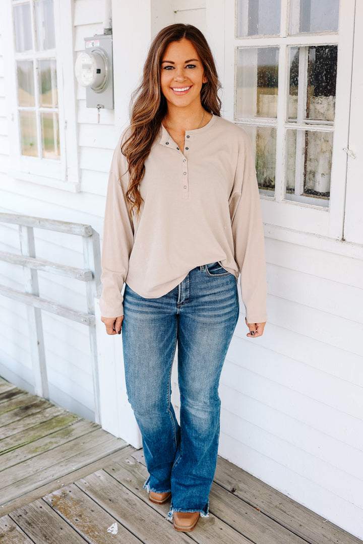 Linden Henley Knit Top