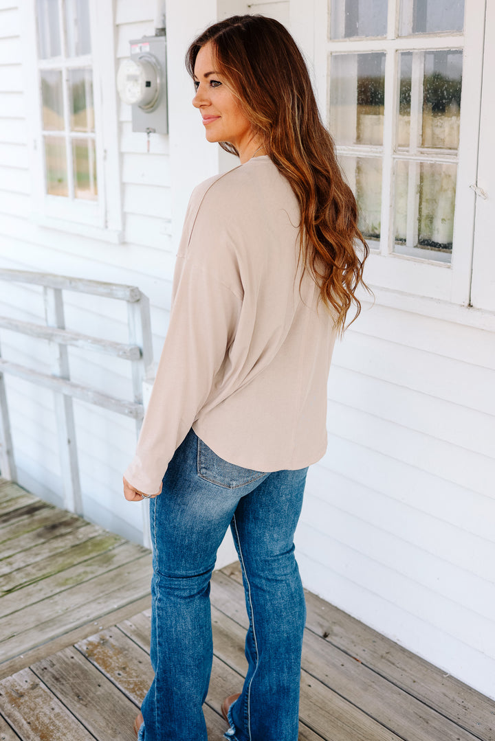 Linden Henley Knit Top