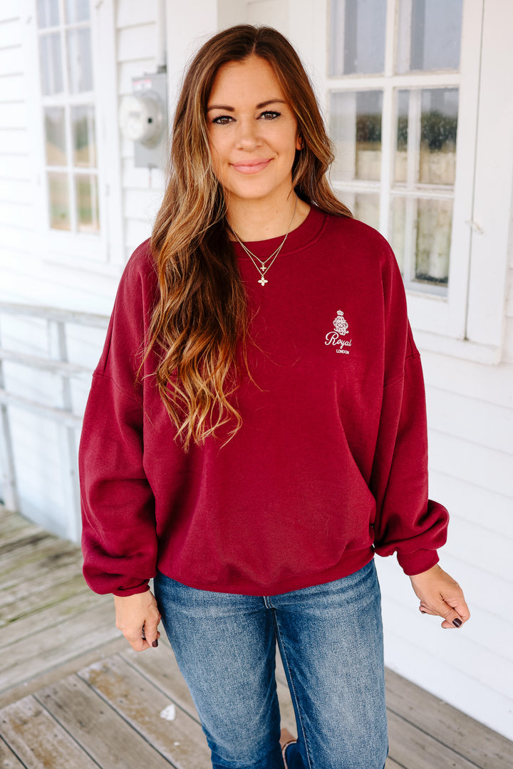 Bon Voyage Embroidered Pullover