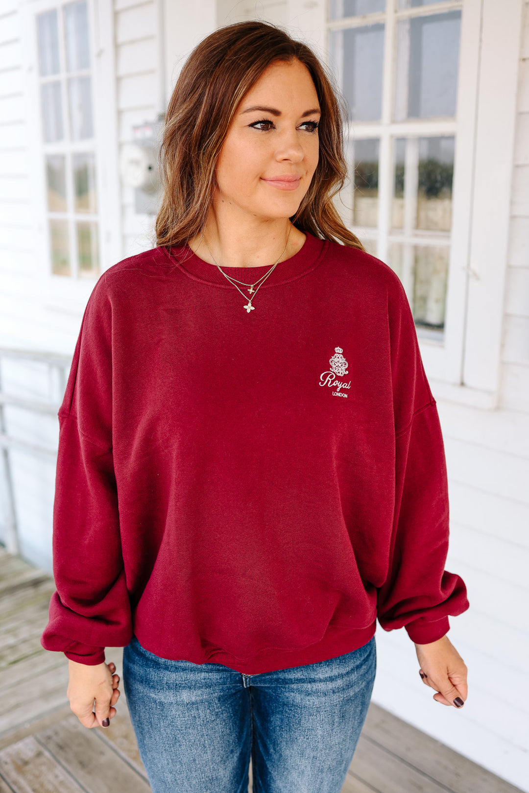 Bon Voyage Embroidered Pullover