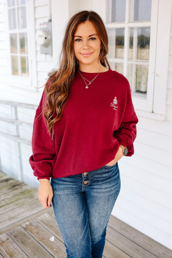 Bon Voyage Embroidered Pullover