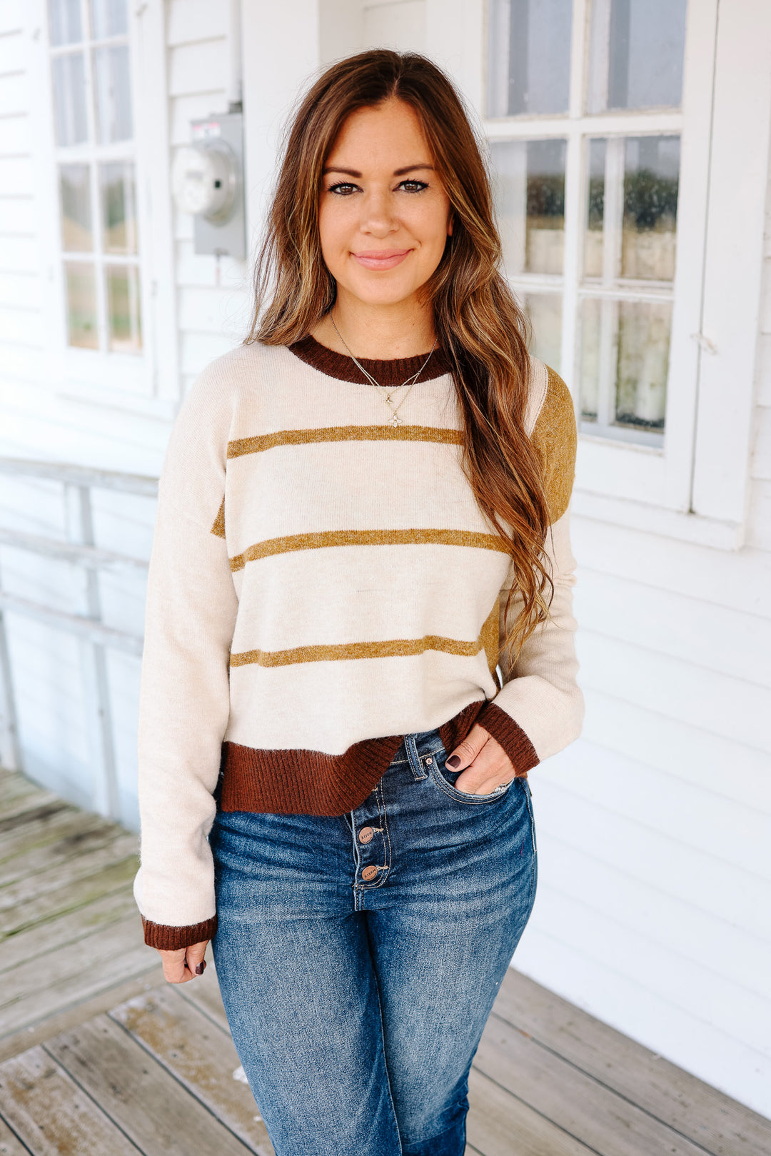 Micah Soft Yarn Stripe Sweater