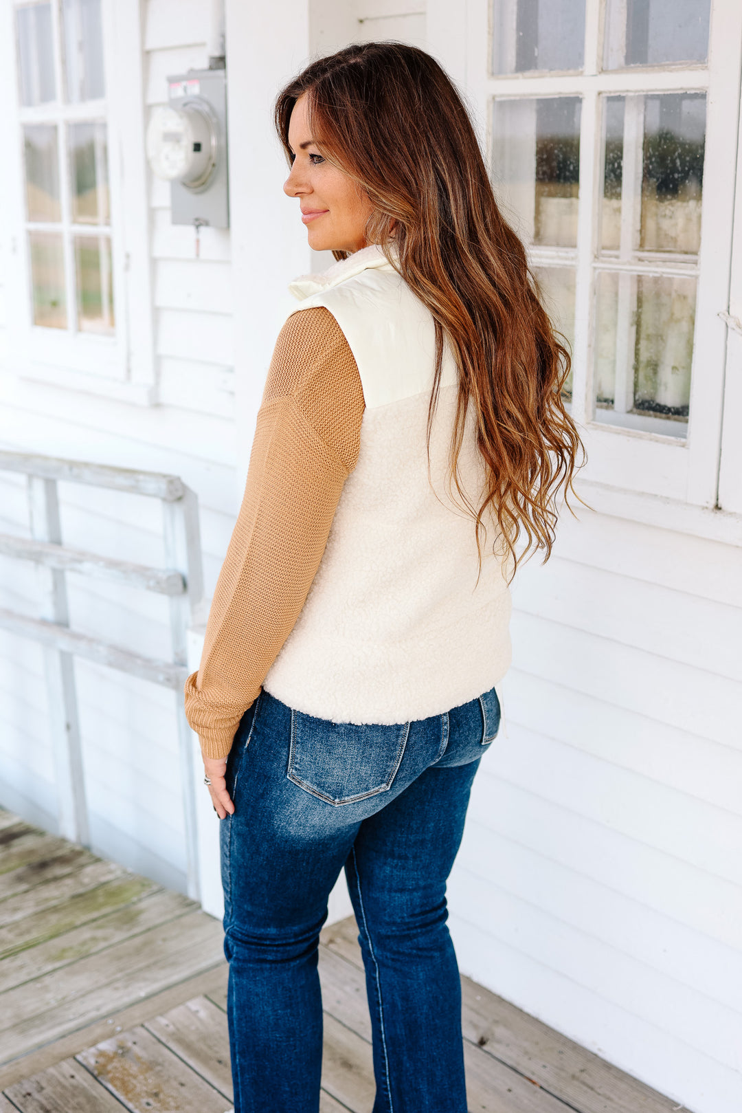 Olivia Fleece Vest - Ivory