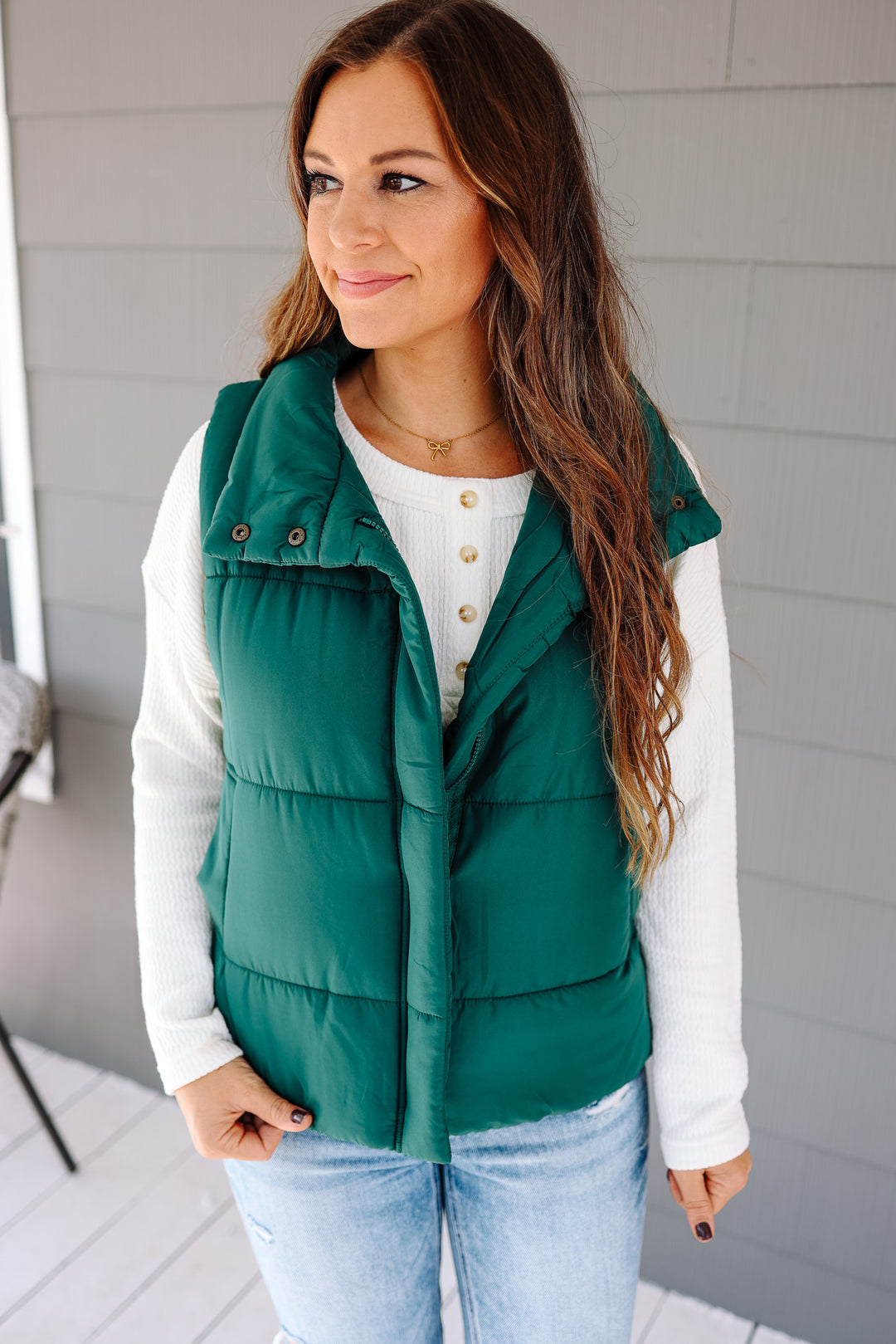 Brinley Zip Up Puffer Vest