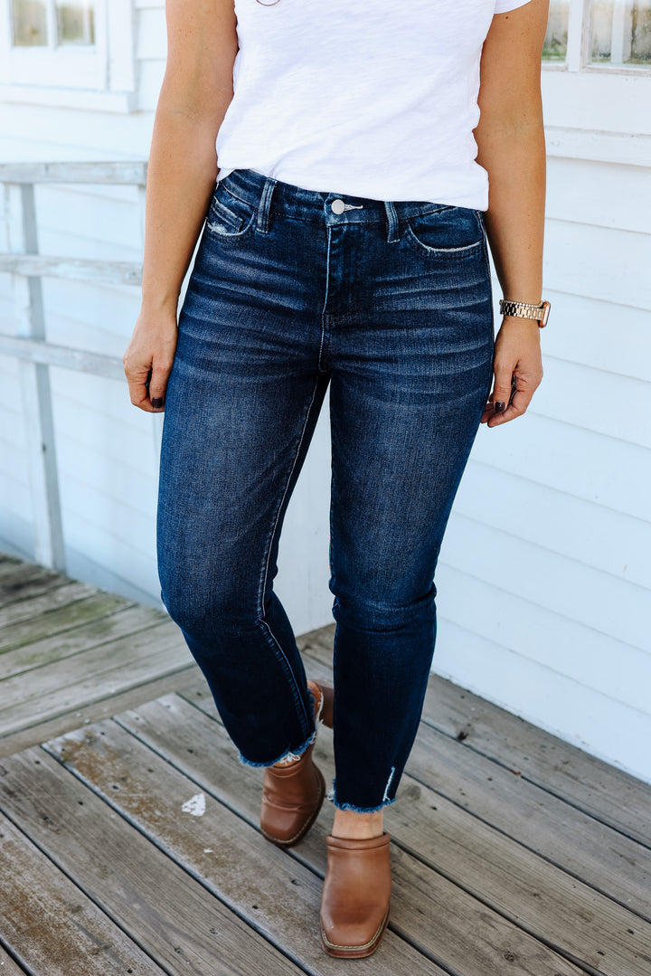 Walker High Rise Kick Flare Jean