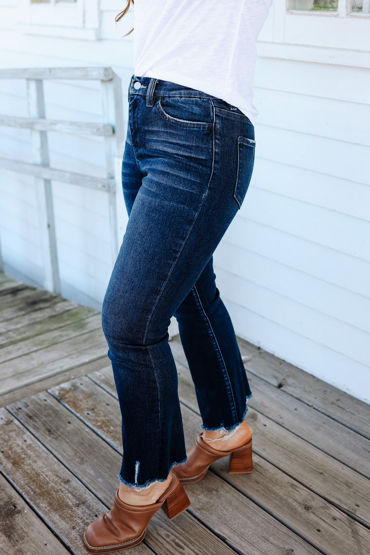 Walker High Rise Kick Flare Jean