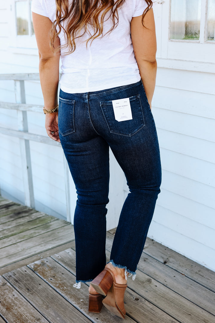 Walker High Rise Kick Flare Jean