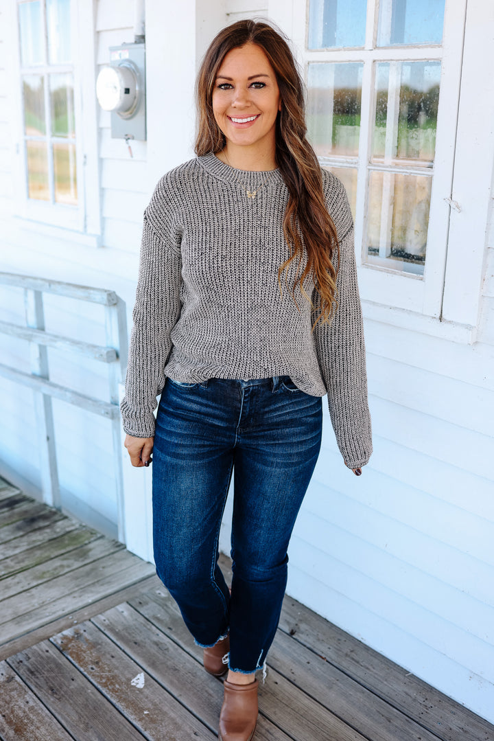 Nora Chunky Acid Wash Sweater